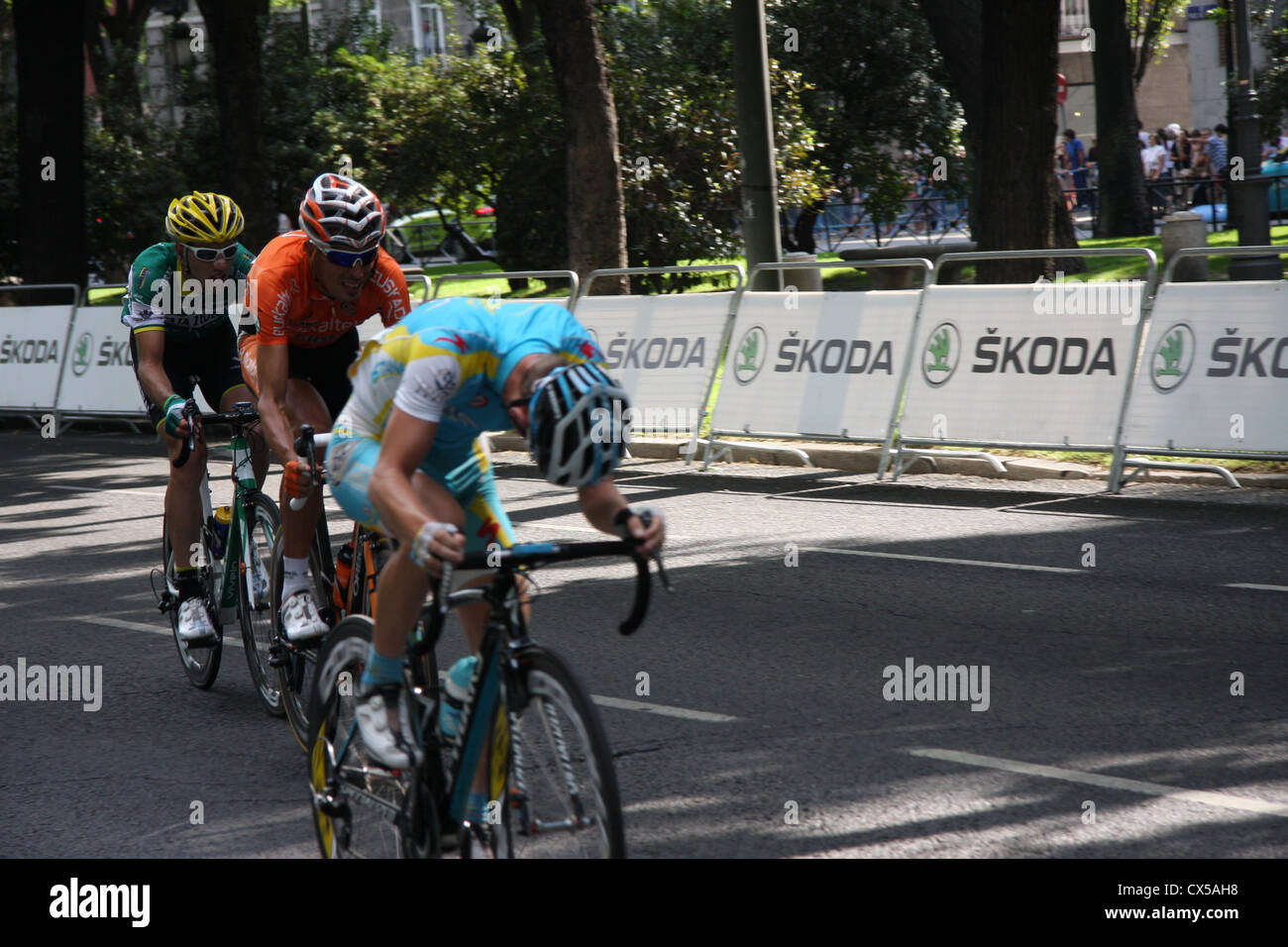 Vuelta a España Tour of Spain 2012 9/09/2012 Paseo del Prado Madrid Final Stage Stock Photo