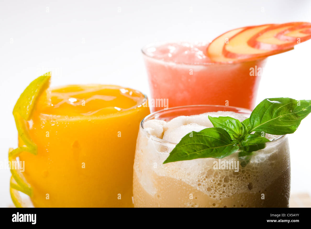 mixed fruit drinks Stock Photo Alamy