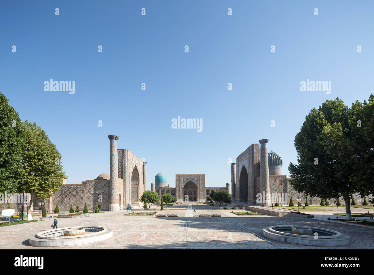 The Registan, Samarqand, Uzbekistan Stock Photo