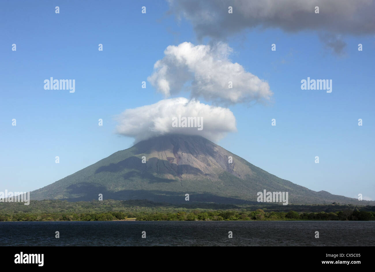 Conception Volcano Ometepe Island Nicaragua. The largest volcanic