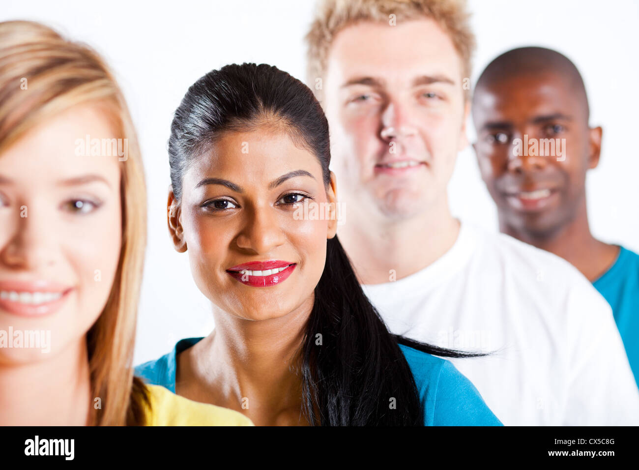 people diversity - group of diverse people closeup portrait Stock Photo
