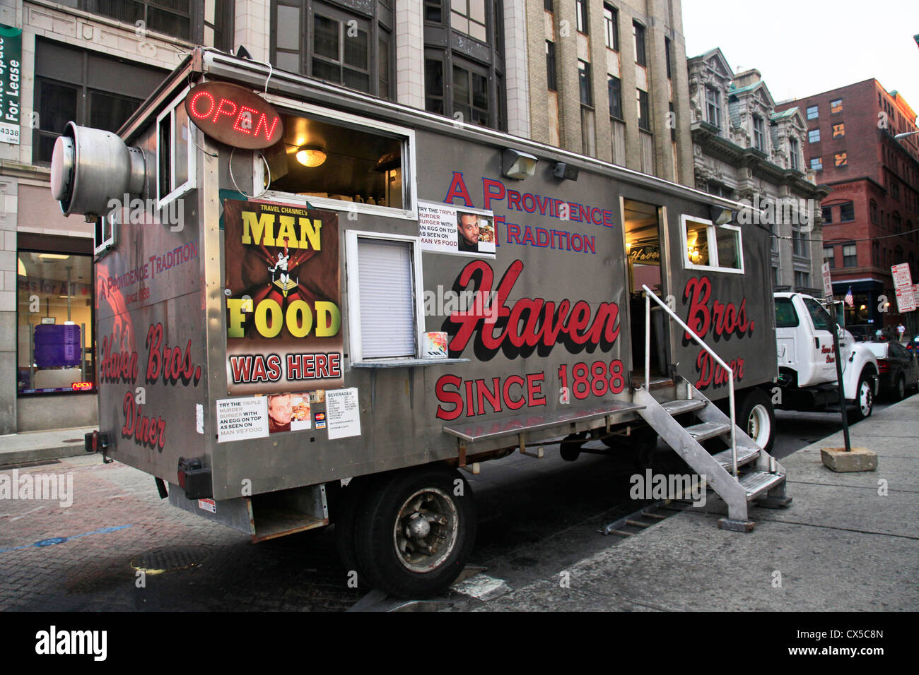 Haven Brothers Diner in Providence Rhode Island Stock Photo Alamy