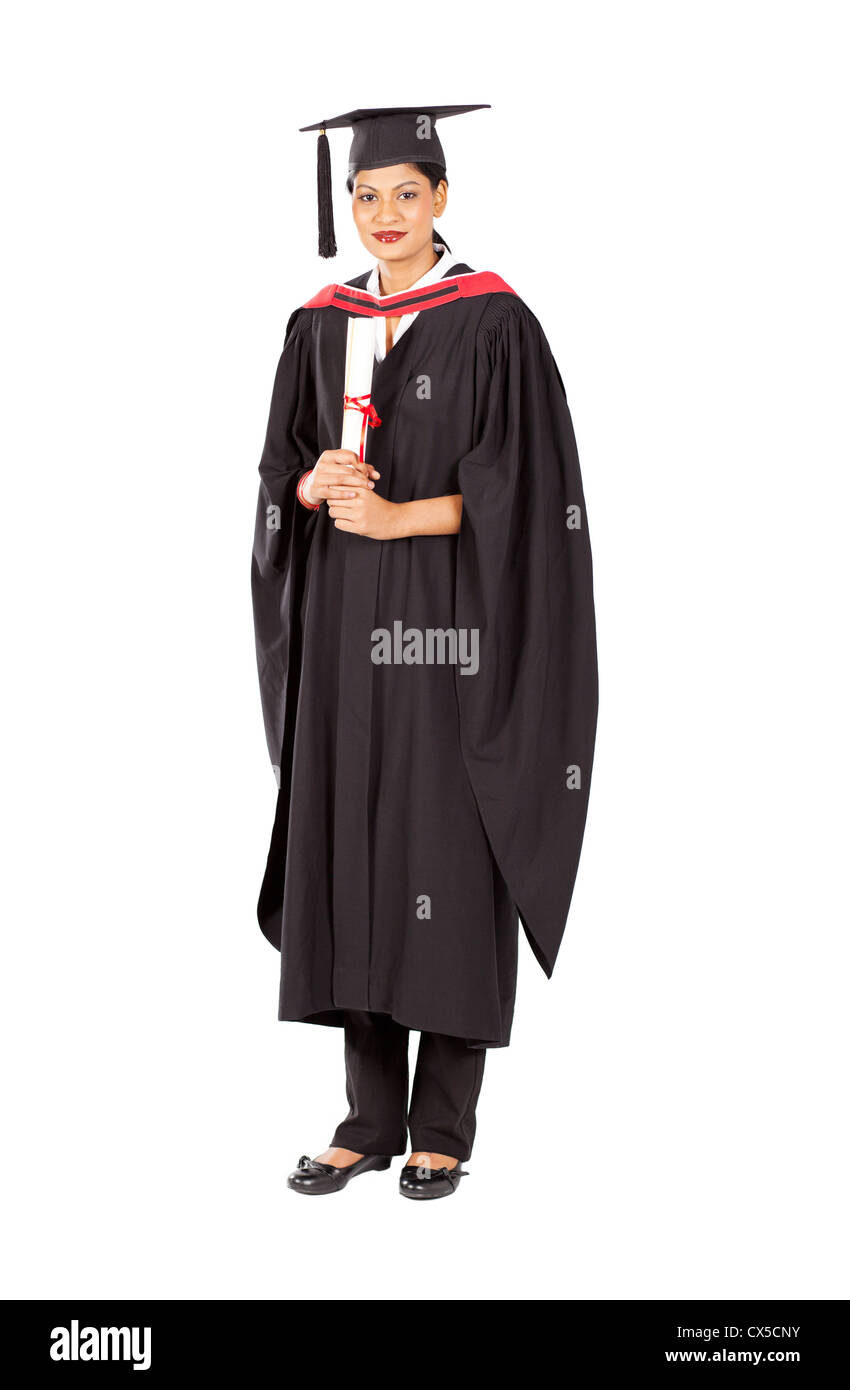 Indian college girl standing Cut Out Stock Images & Pictures - Alamy