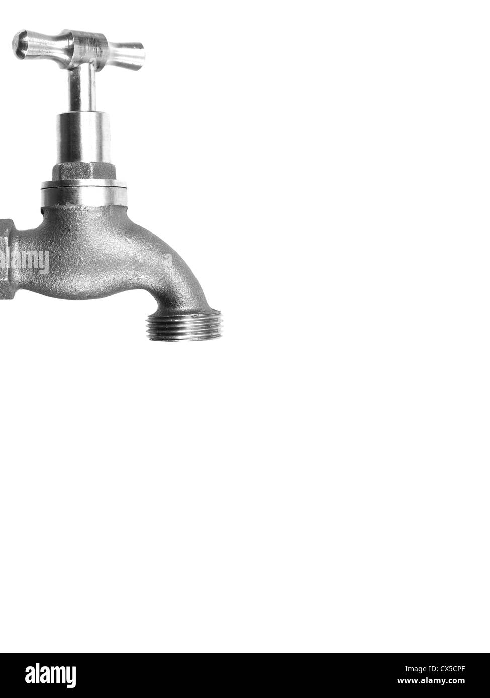 Without Color Tap A tap isolated against a white background Stock Photo - Alamy
