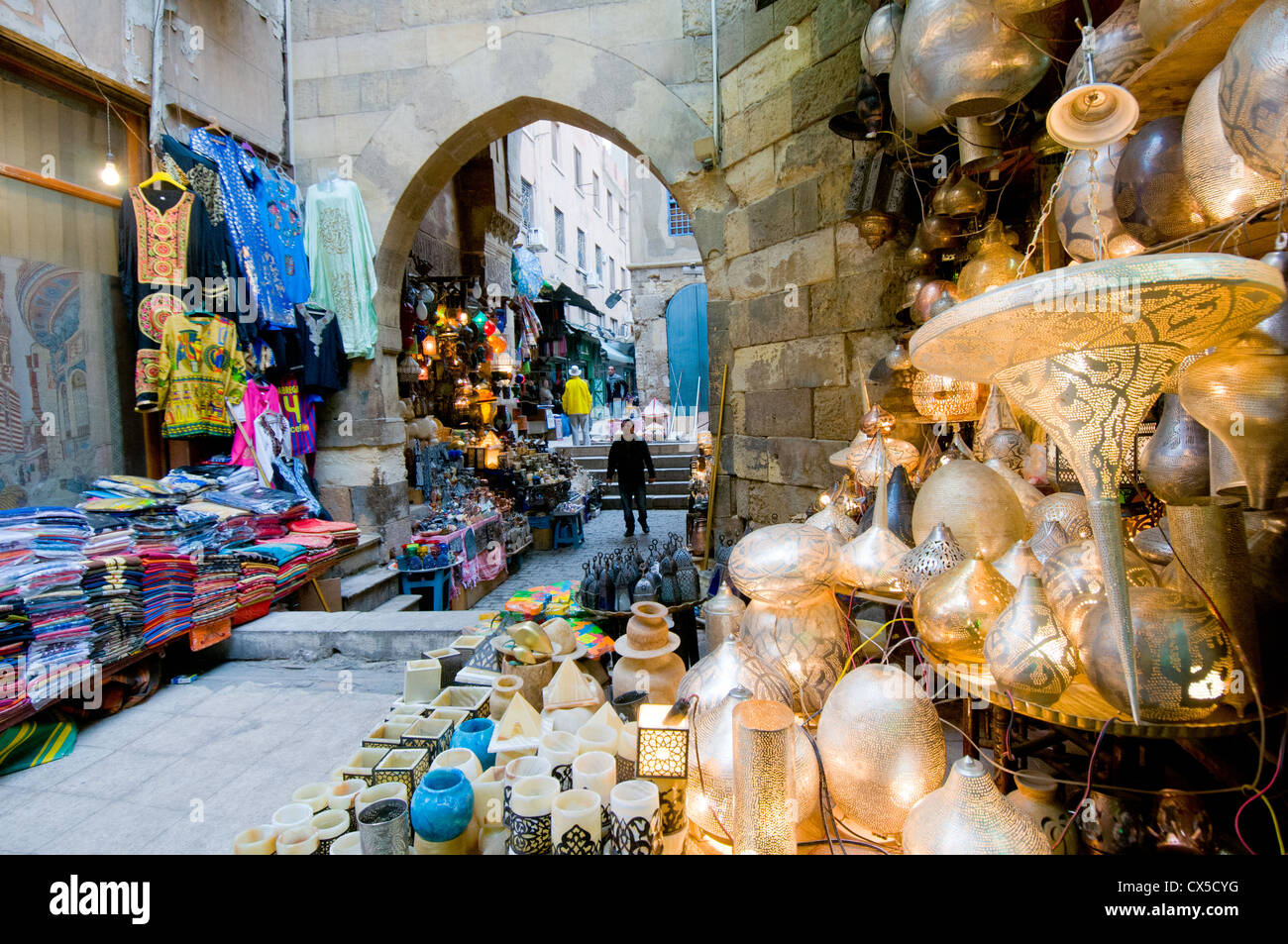 Khan El Khalili market Cairo Stock Photo