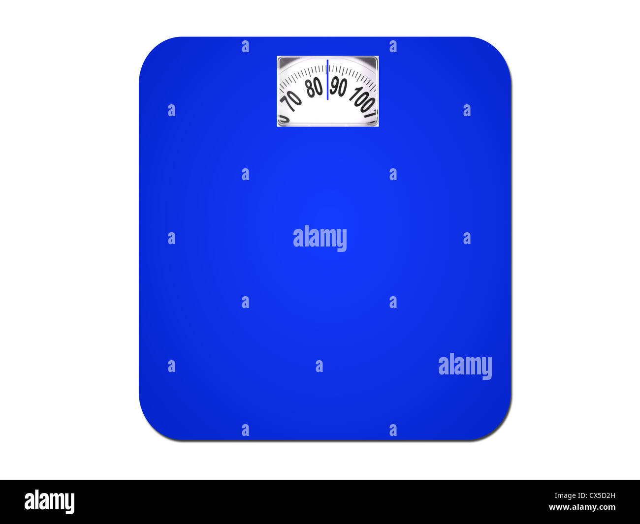 Bathroom scales isolated against a white background Stock Photo Alamy