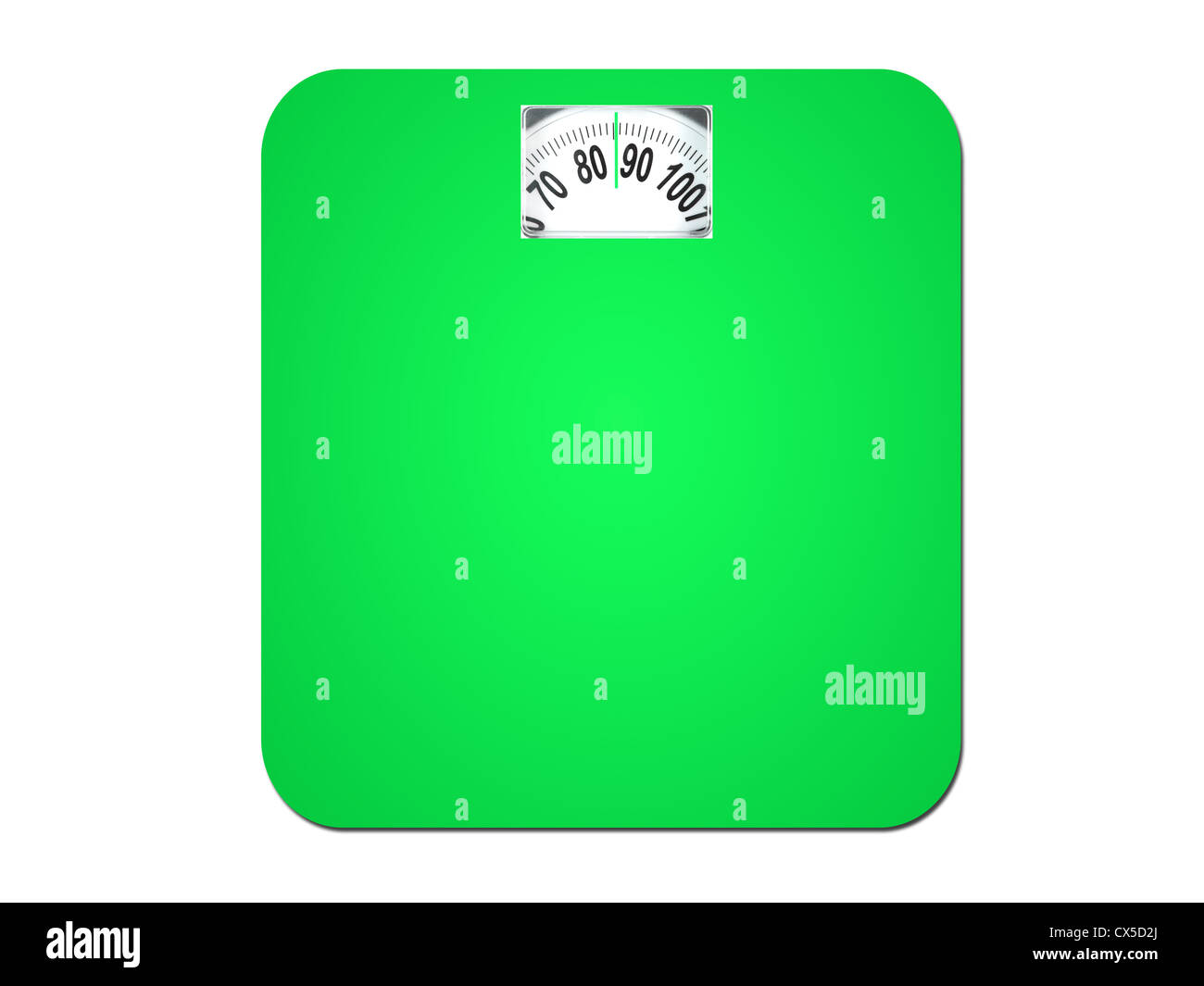 Bathroom scales isolated against a white background Stock Photo Alamy