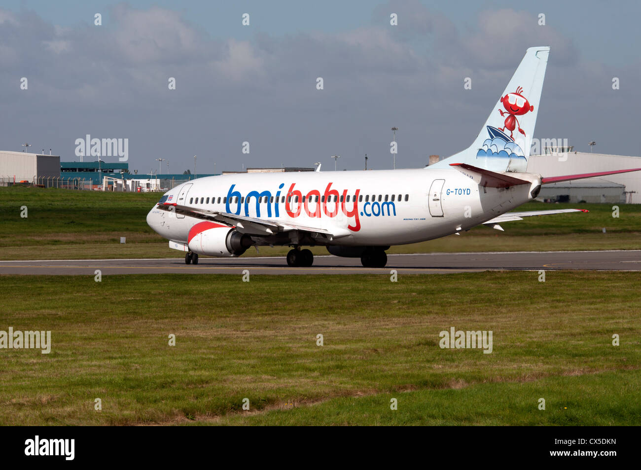 bmi baby Boeing 737 aircraft Stock Photo