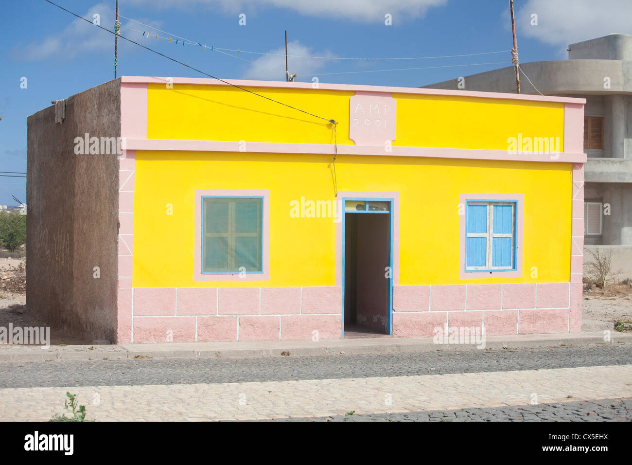 Typical houses in Boa Vista villages in Cabo Verde Stock Photo Alamy