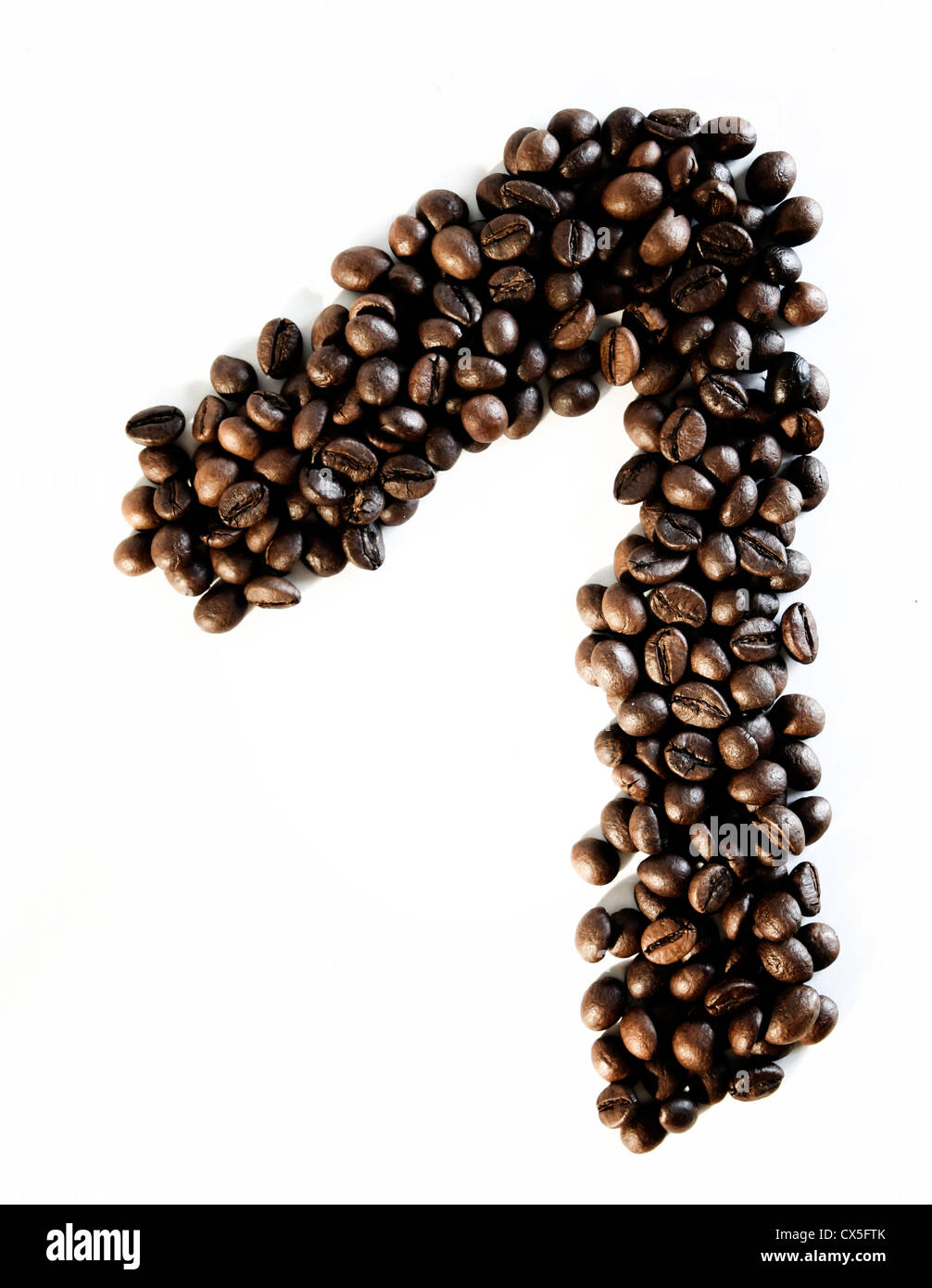 Numbers made from coffee beans Stock Photo Alamy