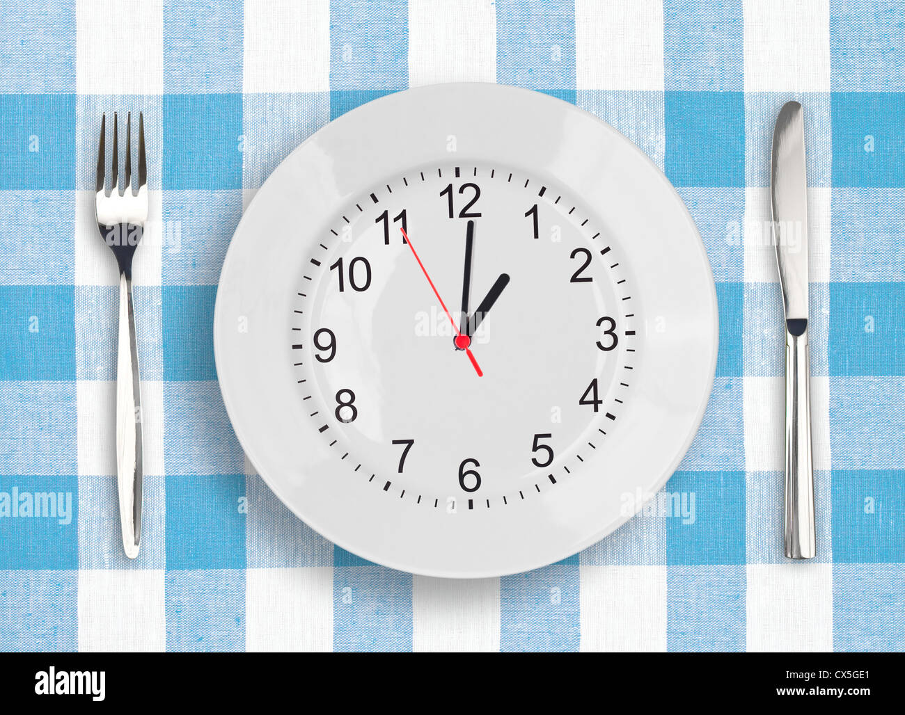 Lunch time concept Stock Photo