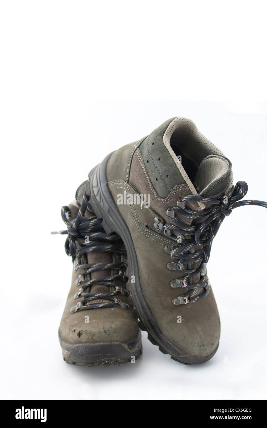 Pair of walking boots hi-res stock photography and images - Alamy