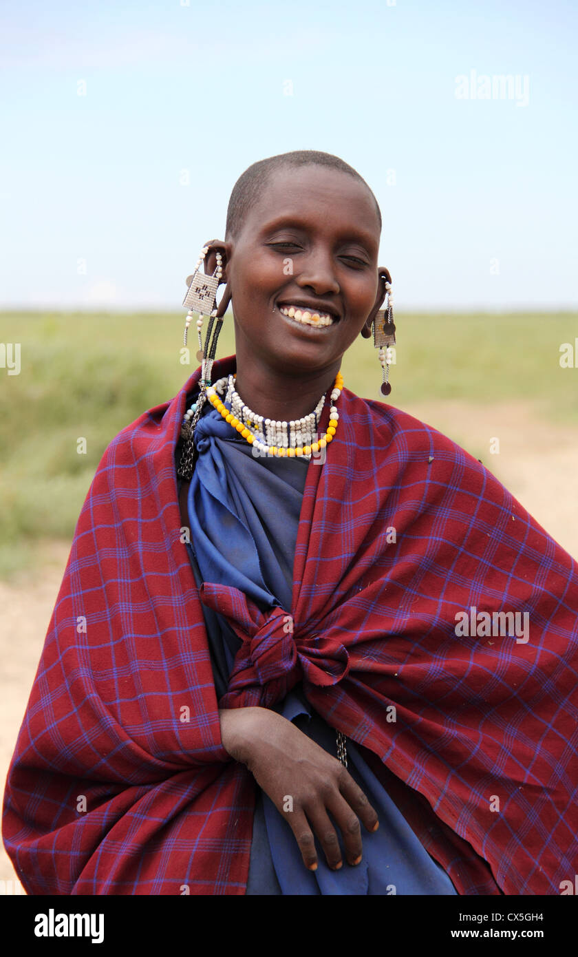 The Maasai people, Serengeti National Park, Tanzania, Africa Stock Photo