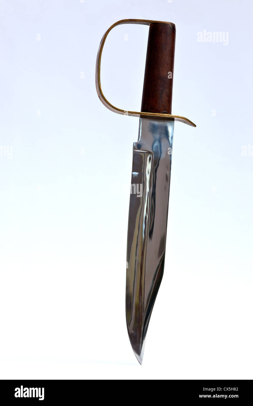long bladed sheath knife Stock Photo