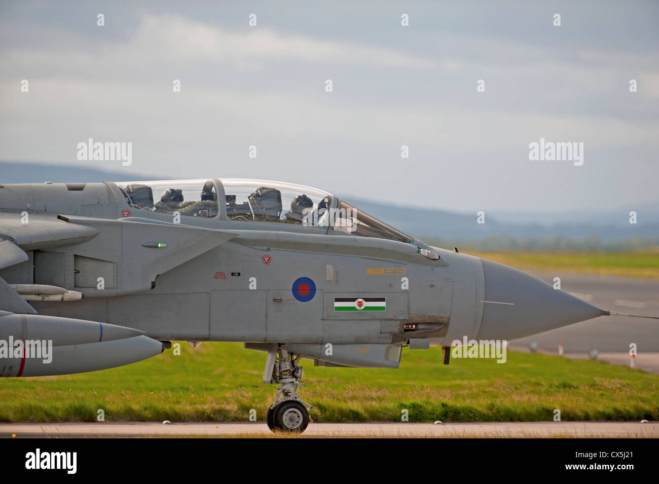 Panavia GR4 Tornados at RAF Lossiemouth, Moray. Grampian Region Scotland.  SCO 8498 Stock Photo