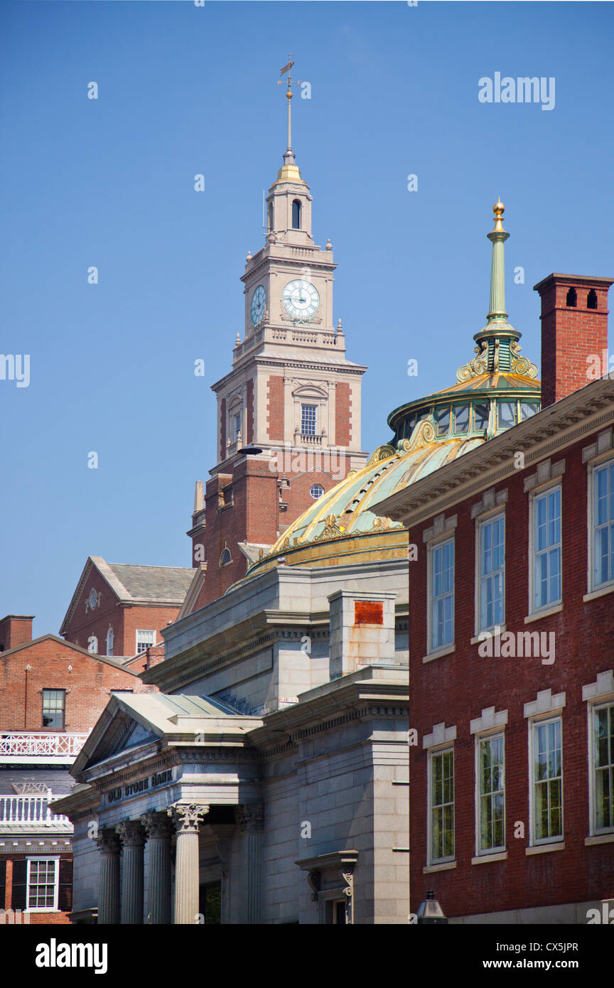 street scene downtown Providence RI Stock Photo Alamy