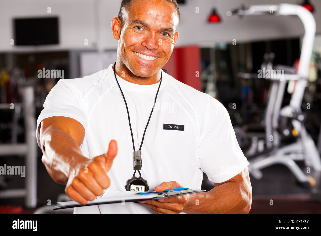 Happy trainer hi-res stock photography and images - Alamy