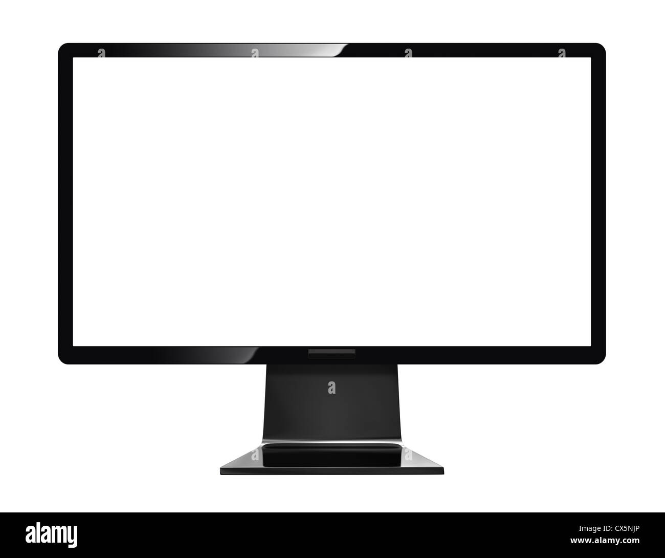 Computer display isolated on white background Stock Photo Alamy