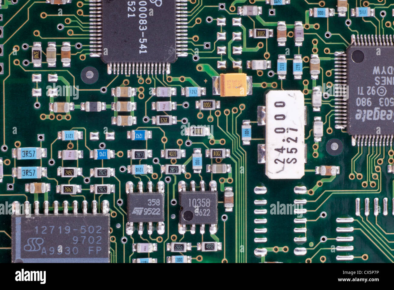 Close up of a computer circuit board Stock Photo - Alamy