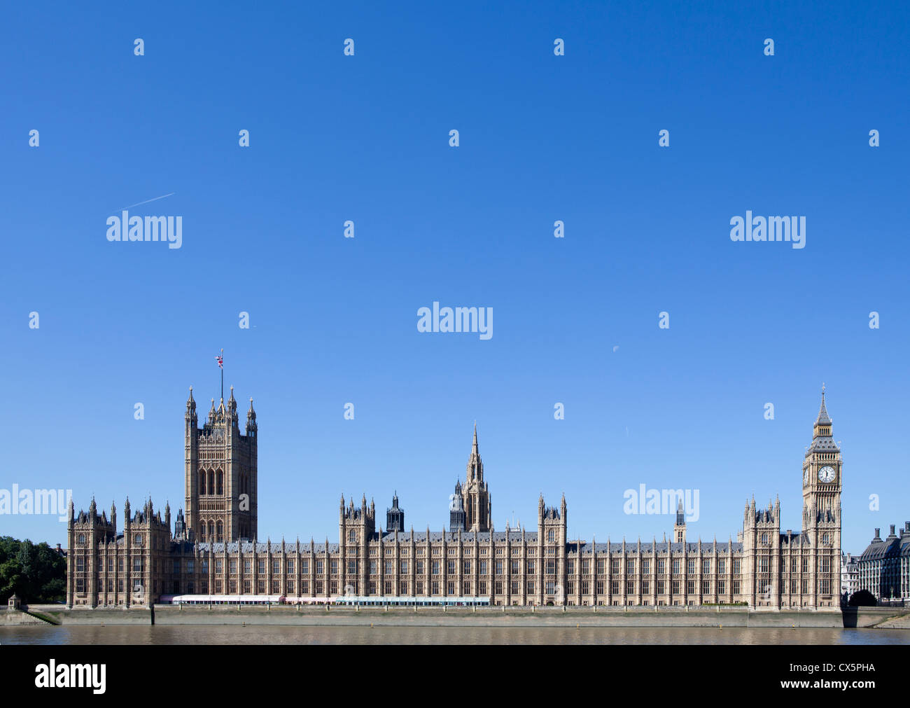 The Palace of Westminster - Houses of Parliament Stock Photo