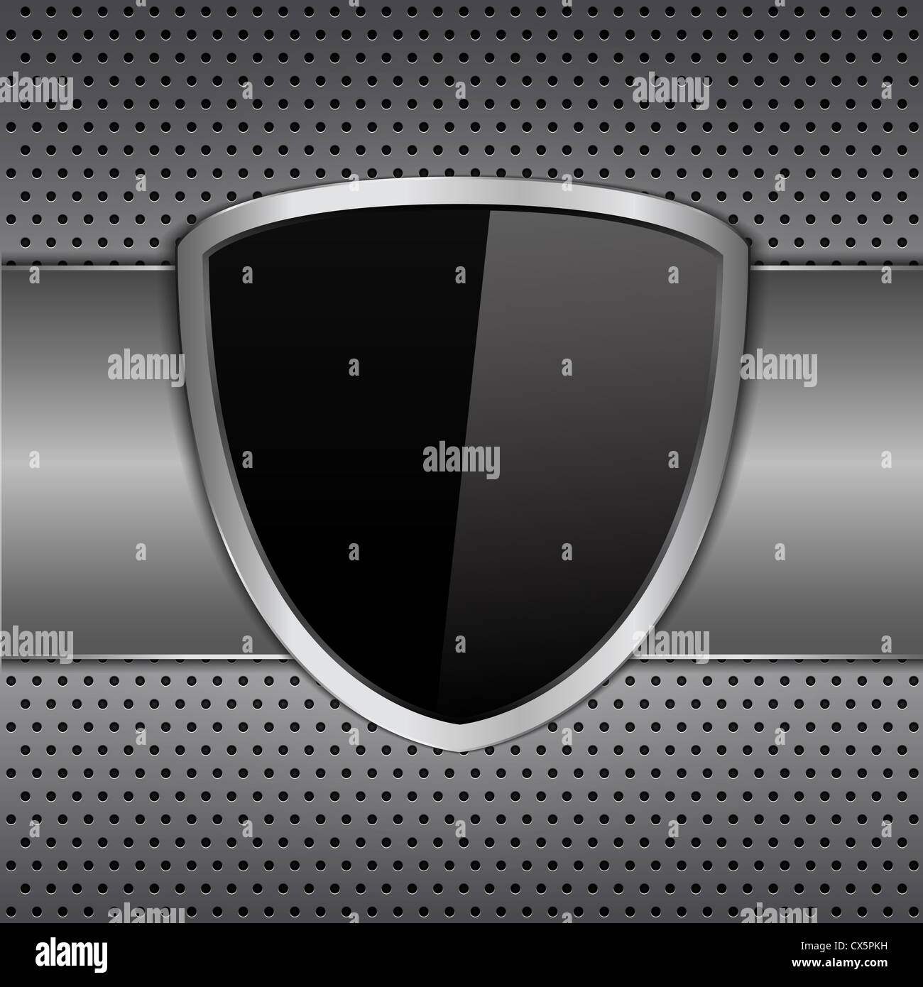 Shield protection icon black hi-res stock photography and images - Alamy