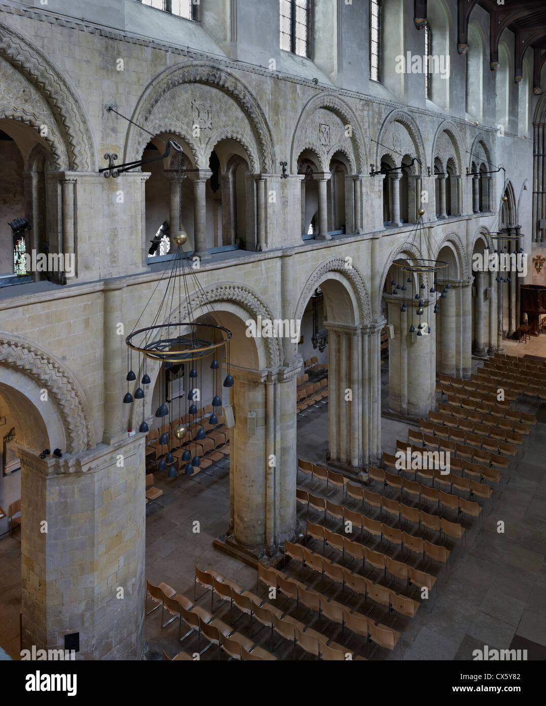 Rochester Cathedral, Kent.  Presbytery, Norman Stock Photo