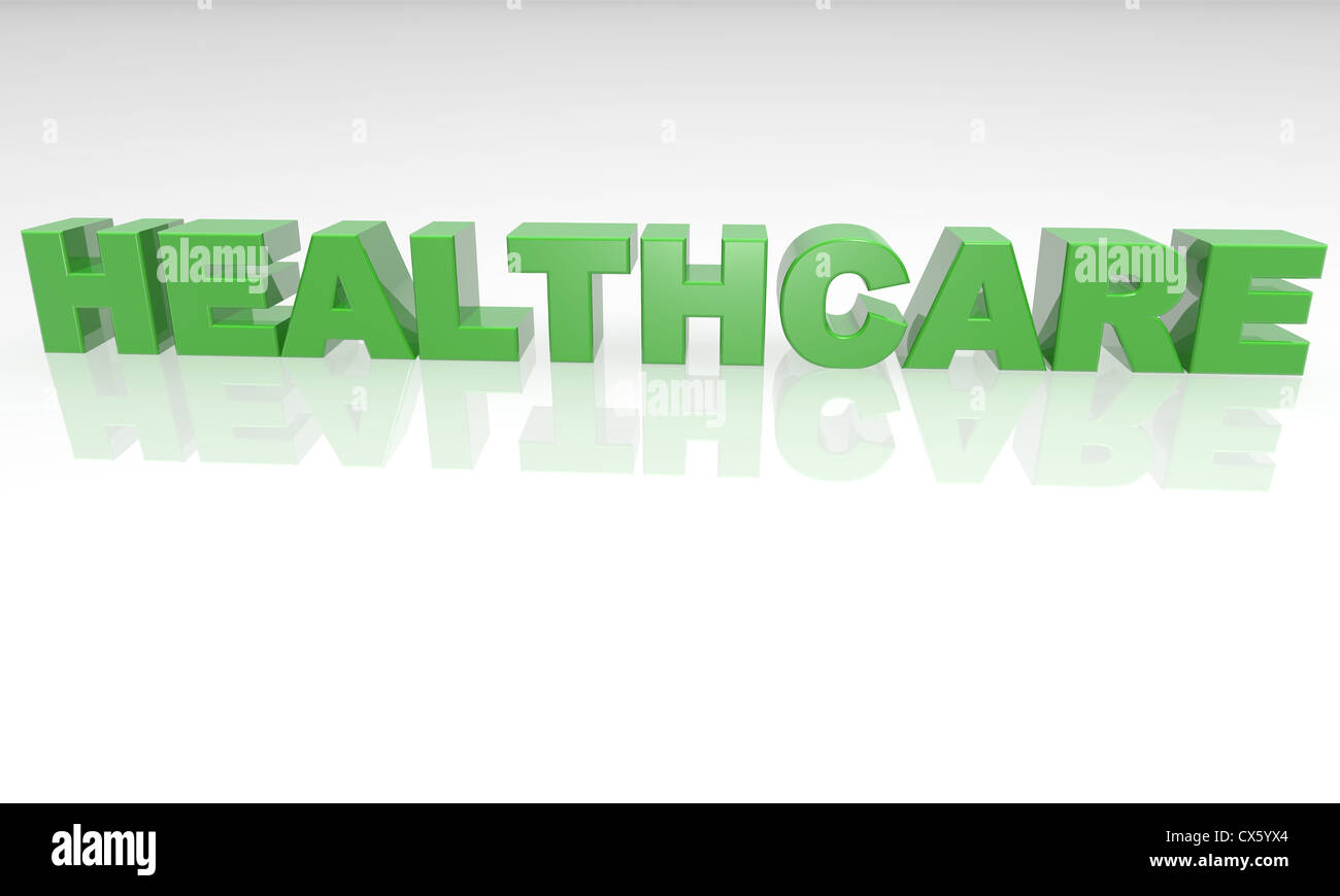 3d text with a white background and reflection Stock Photo - Alamy