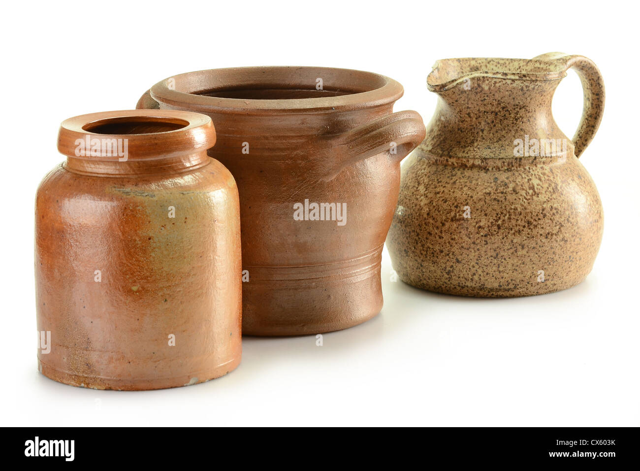 Old pottery. Kitchen dishes Stock Photo Alamy