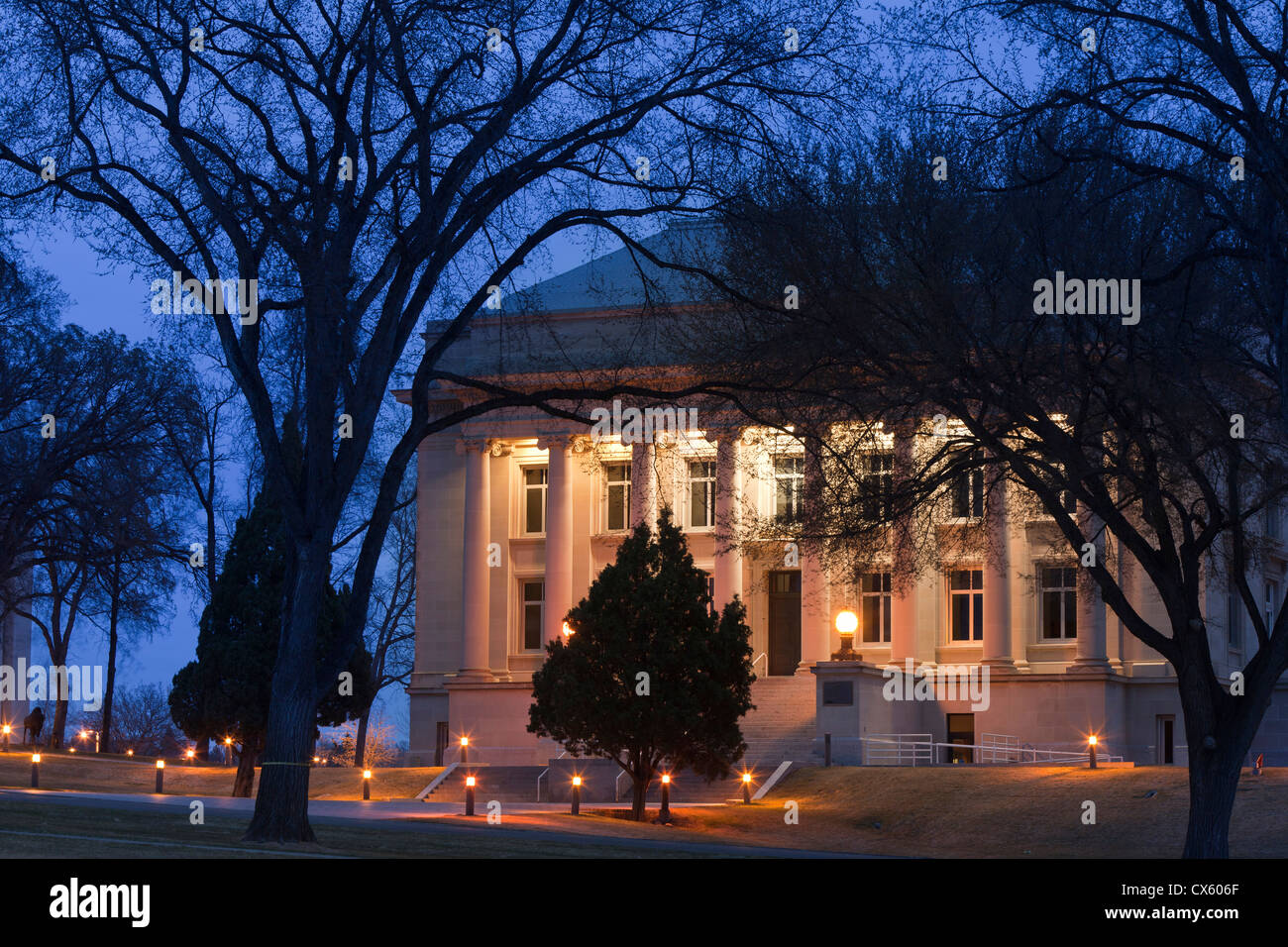 The Liberty Memorial Building on the state capitol grounds in Bismarck, North Dakota, USA Stock Photo