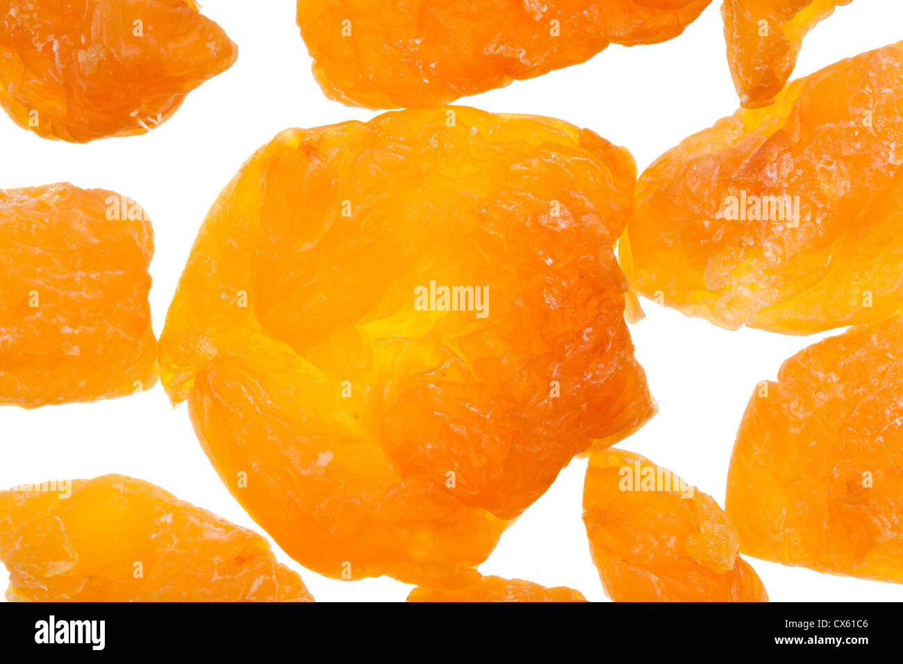 background from dried peach close up on white Stock Photo Alamy
