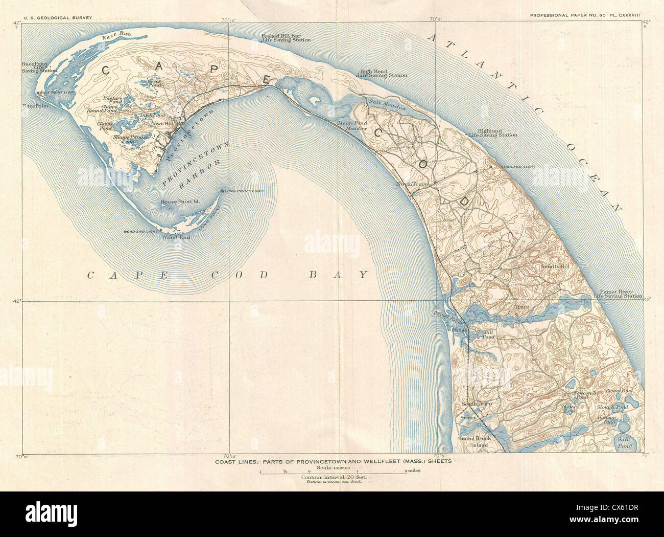 Map of provincetown hi-res stock photography and images - Alamy