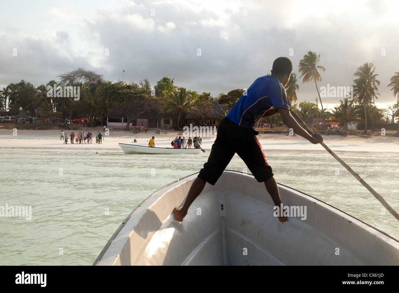 Man steering boat africa hi-res stock photography and images - Alamy