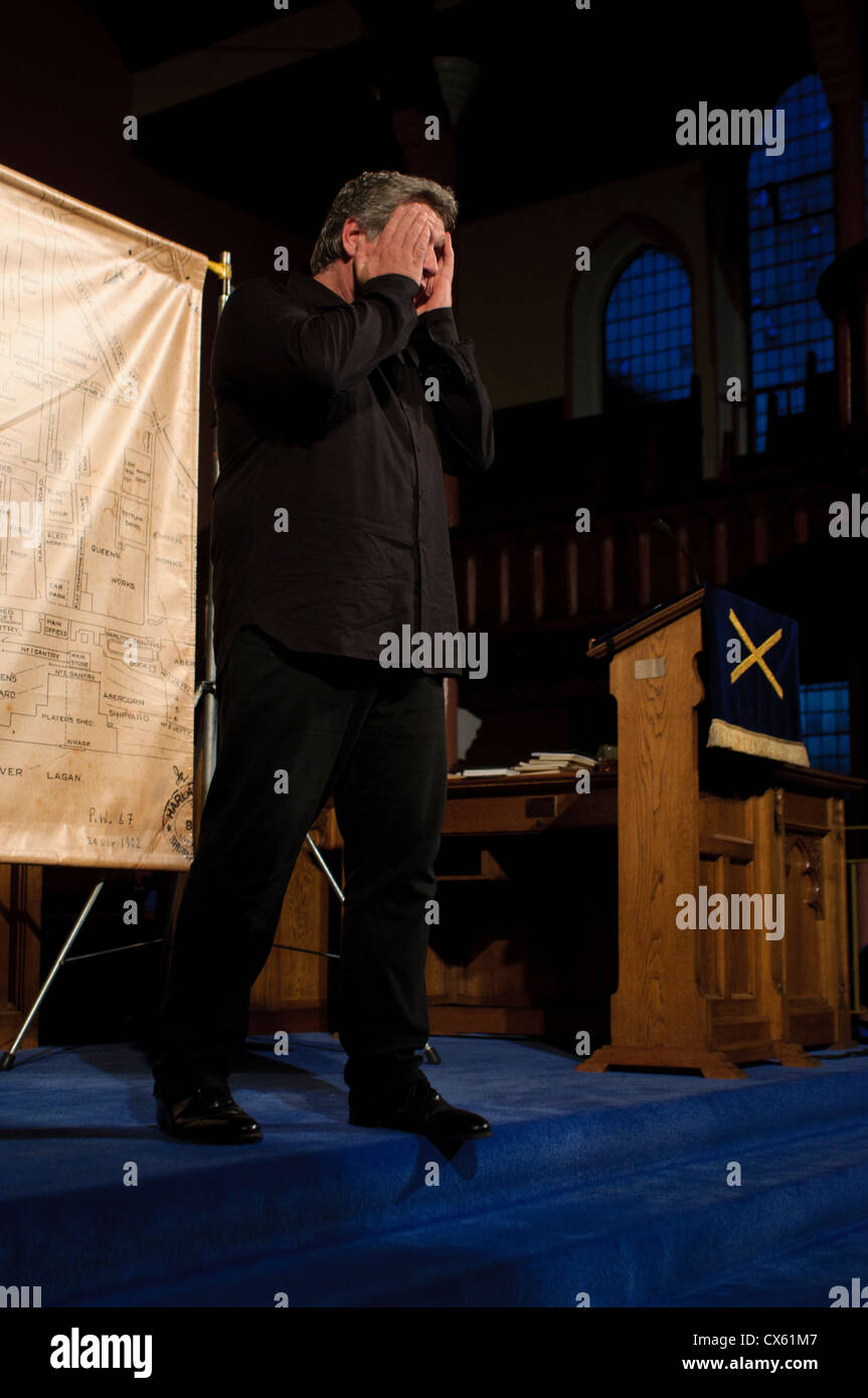 Dan Gordon gives talk for east belfast arts festival for titanic