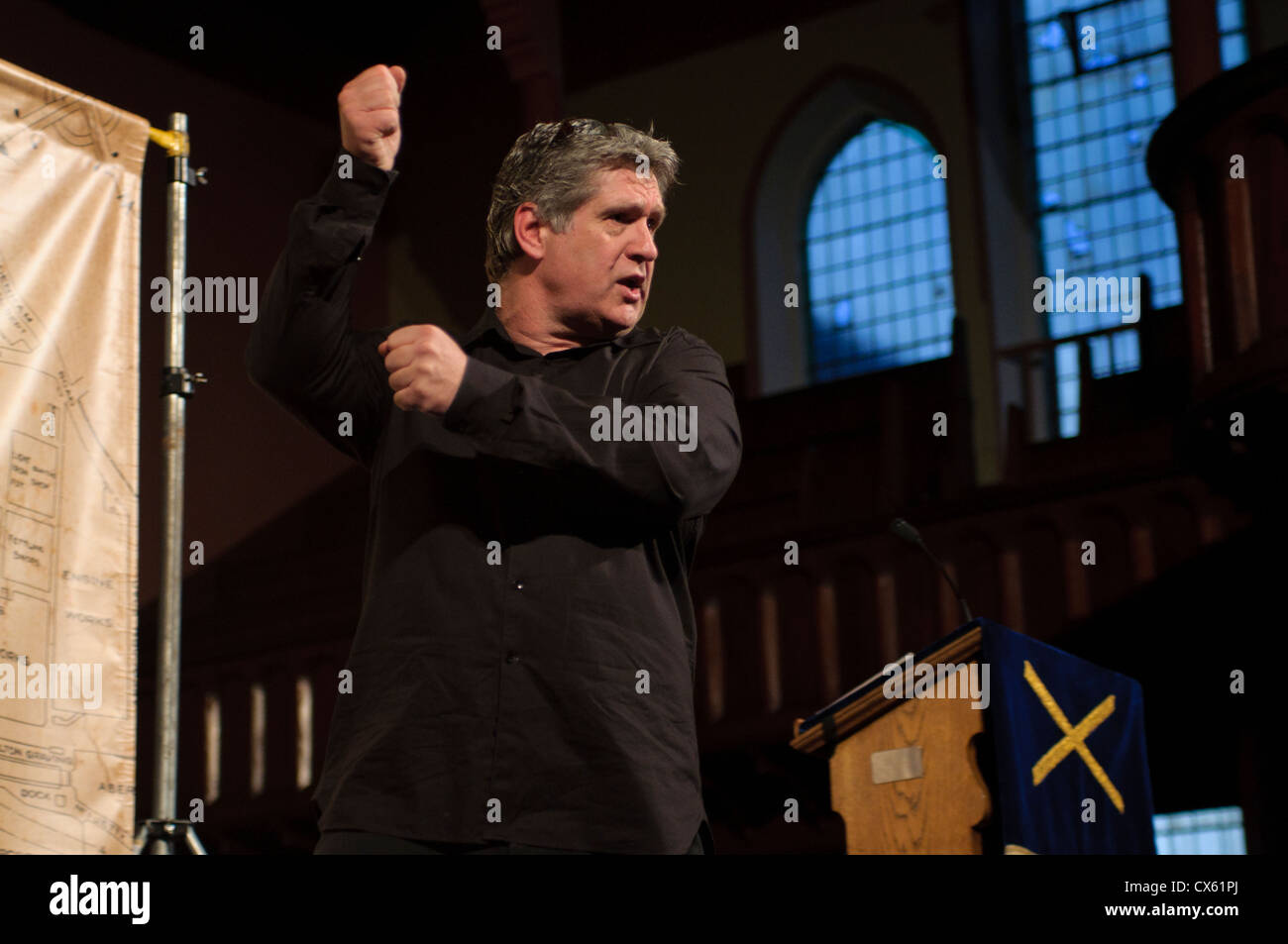 Dan Gordon gives talk for east belfast arts festival for titanic