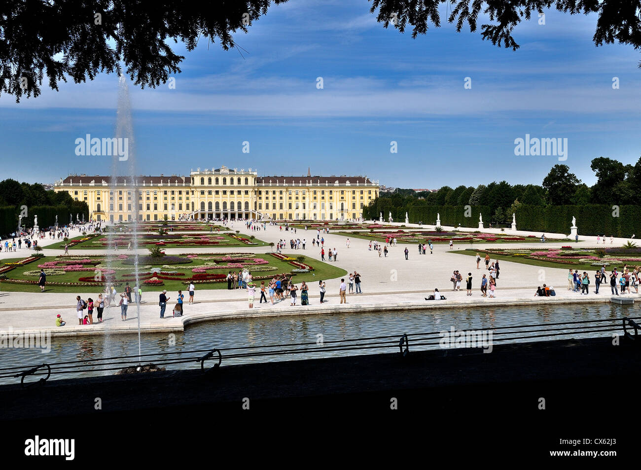 Schonbrunn Palace Vienna Austria Europe Stock Photo