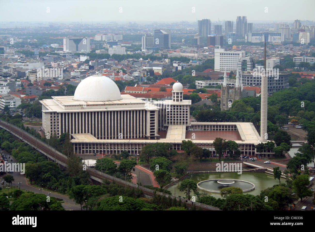 The Istiqlal Mosque in Jakarta is the largest of South-East Asia Stock Photo