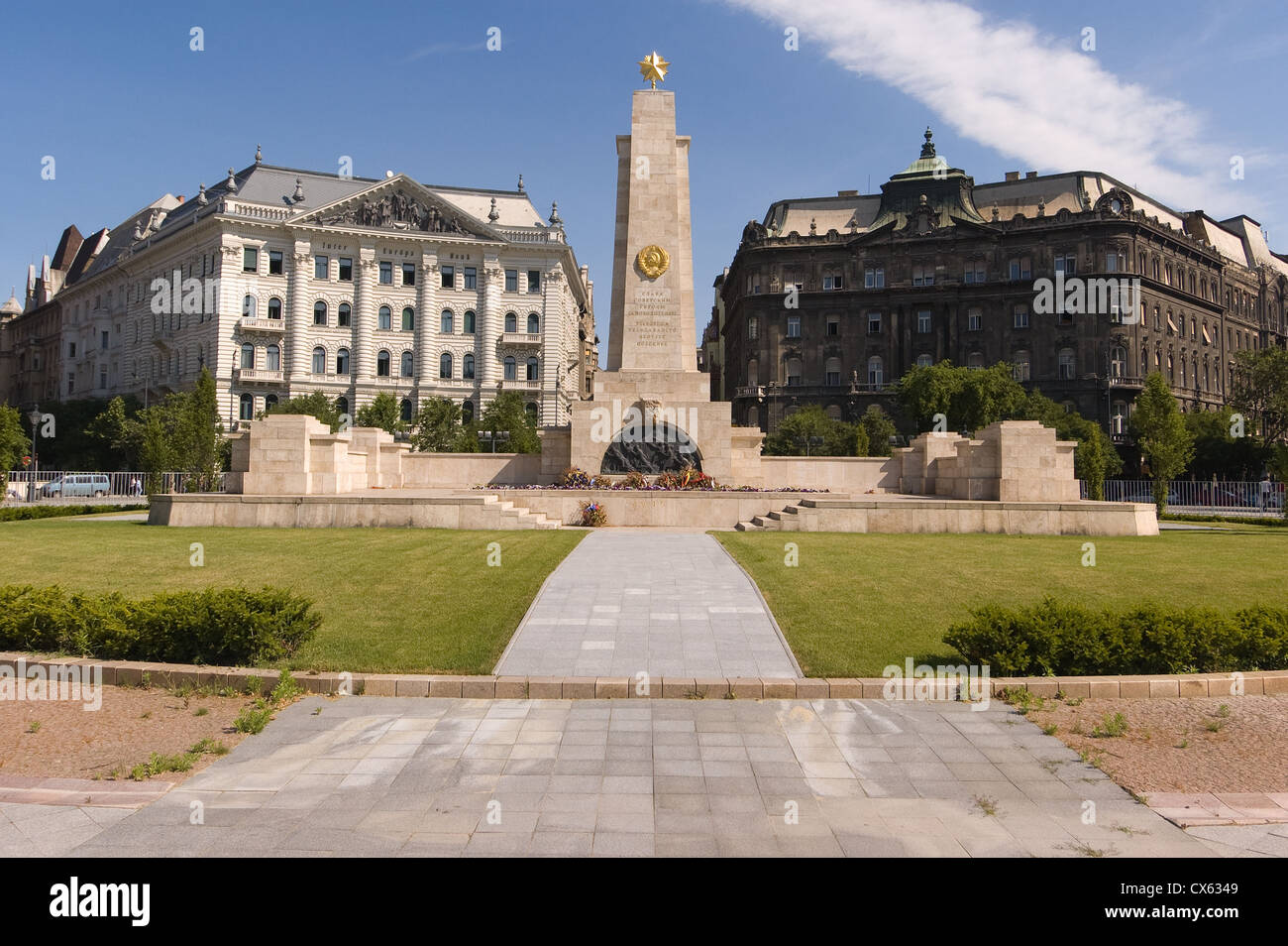 Elk190-1432 Hungary, Budapest, Pest, Soviet Army Memorial, Independence Square Stock Photo