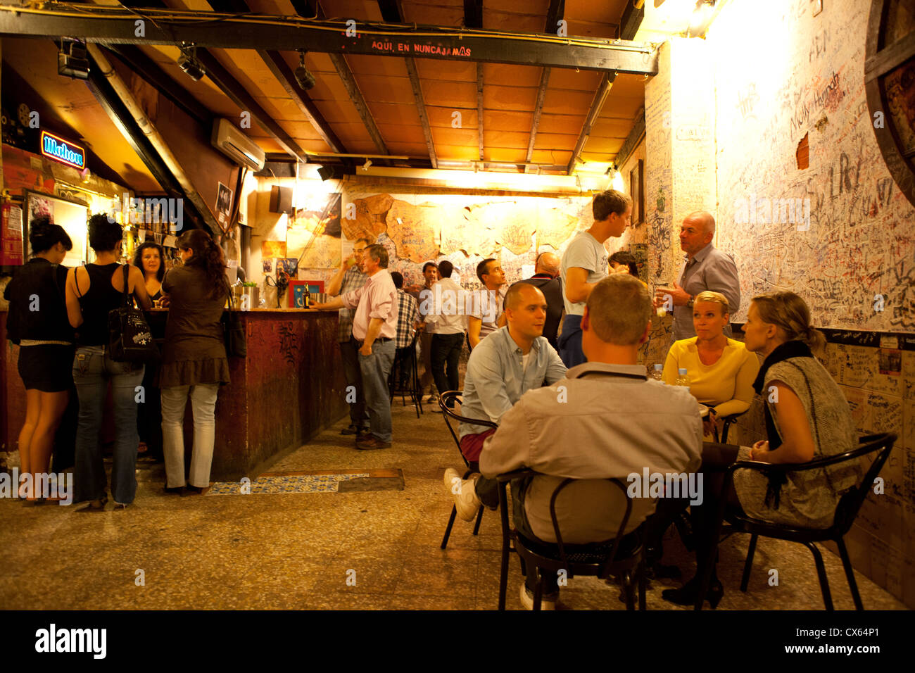 Nightlife Alicante Spain Stock Photo - Alamy