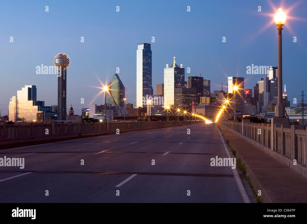 2009 HISTORICAL DOWNTOWN SKYLINE CORINTH STREET VIADUCT DALLAS TEXAS