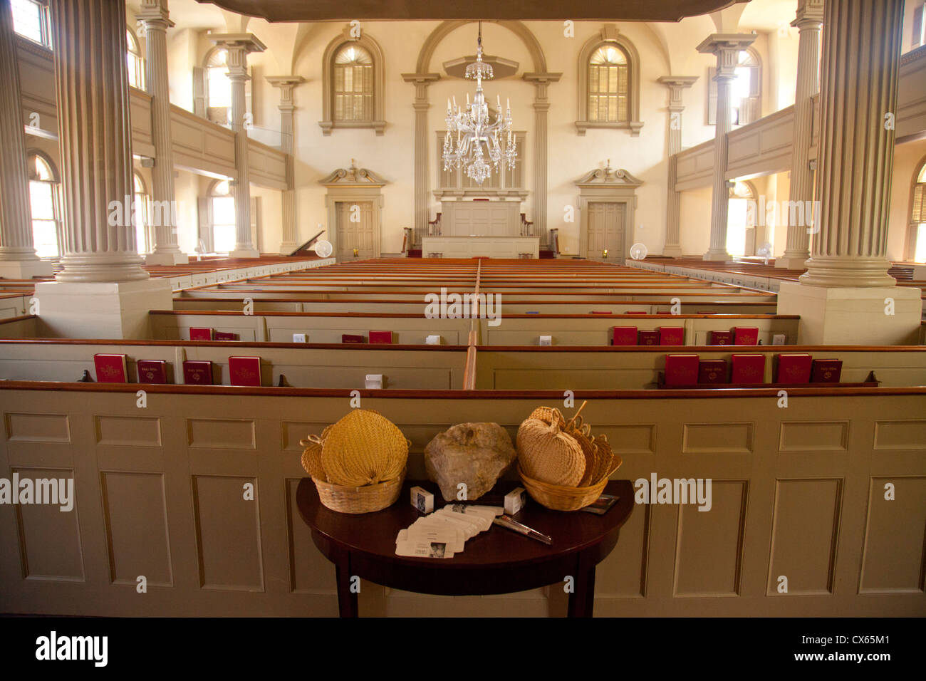 First Baptist Meeting house in Providence Rhode Island Stock Photo