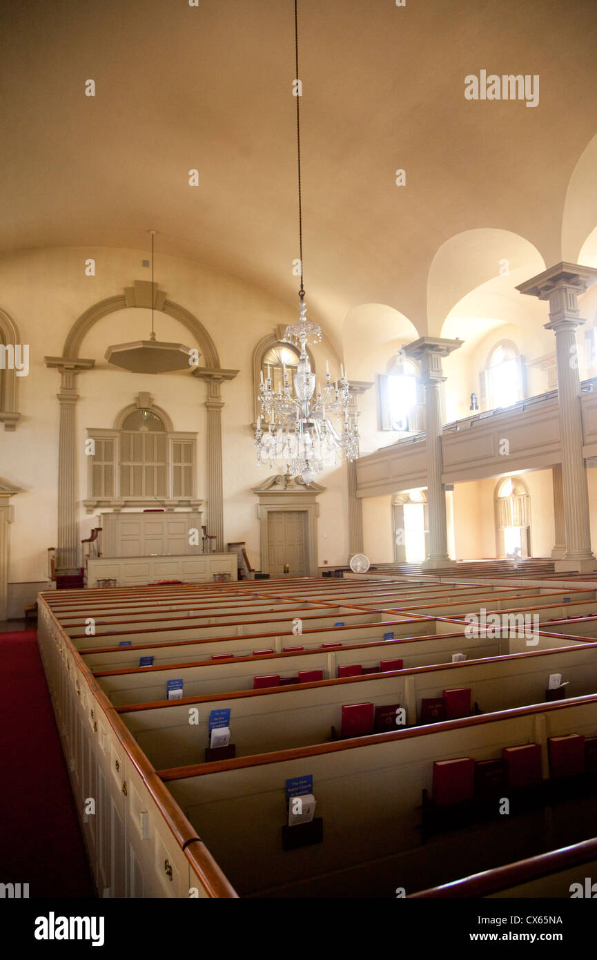 First Baptist Meeting house in Providence Rhode Island Stock Photo