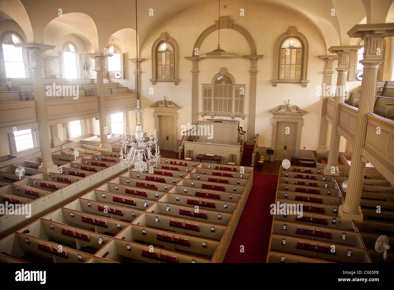 First Baptist Meeting house in Providence Rhode Island Stock Photo