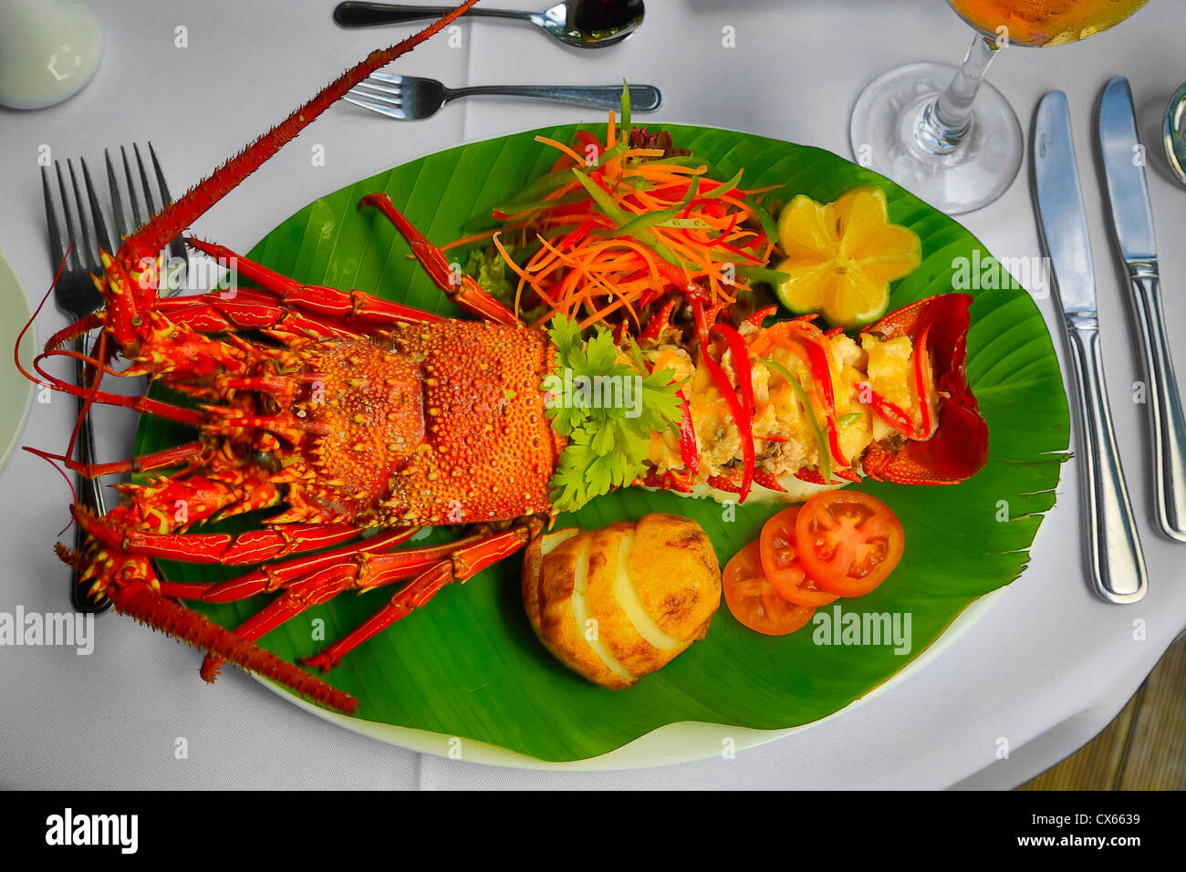 Lobster, Fiji Stock Photo