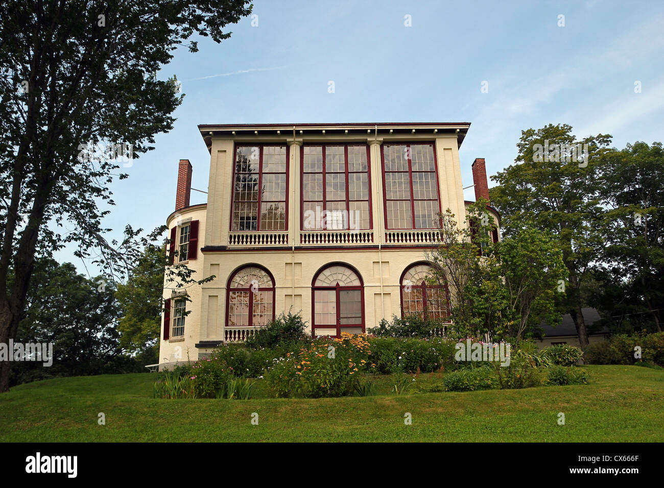 Wiscasset maine historic mansion hires stock photography and images