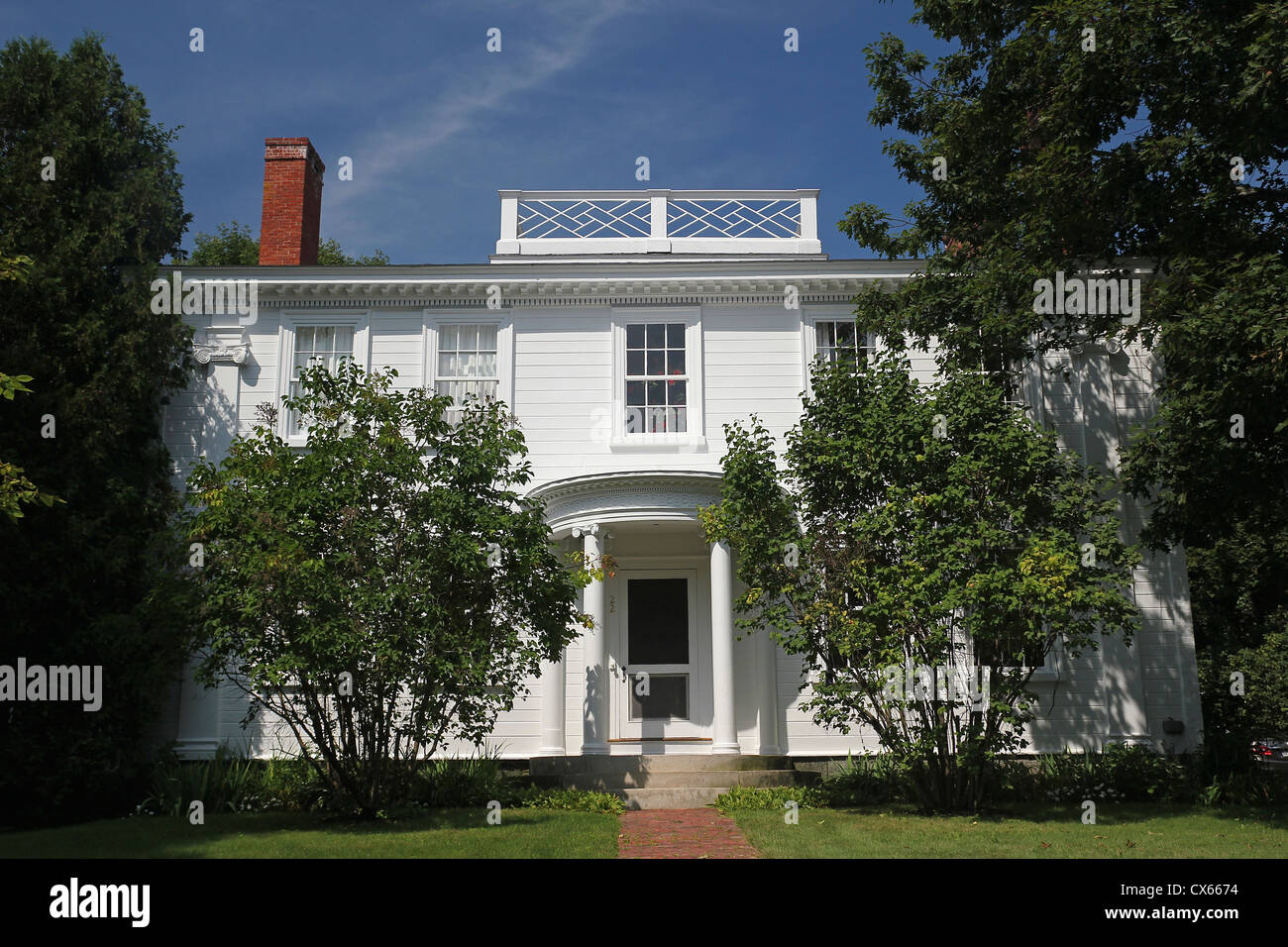 A home in Wiscasset, Maine Stock Photo Alamy
