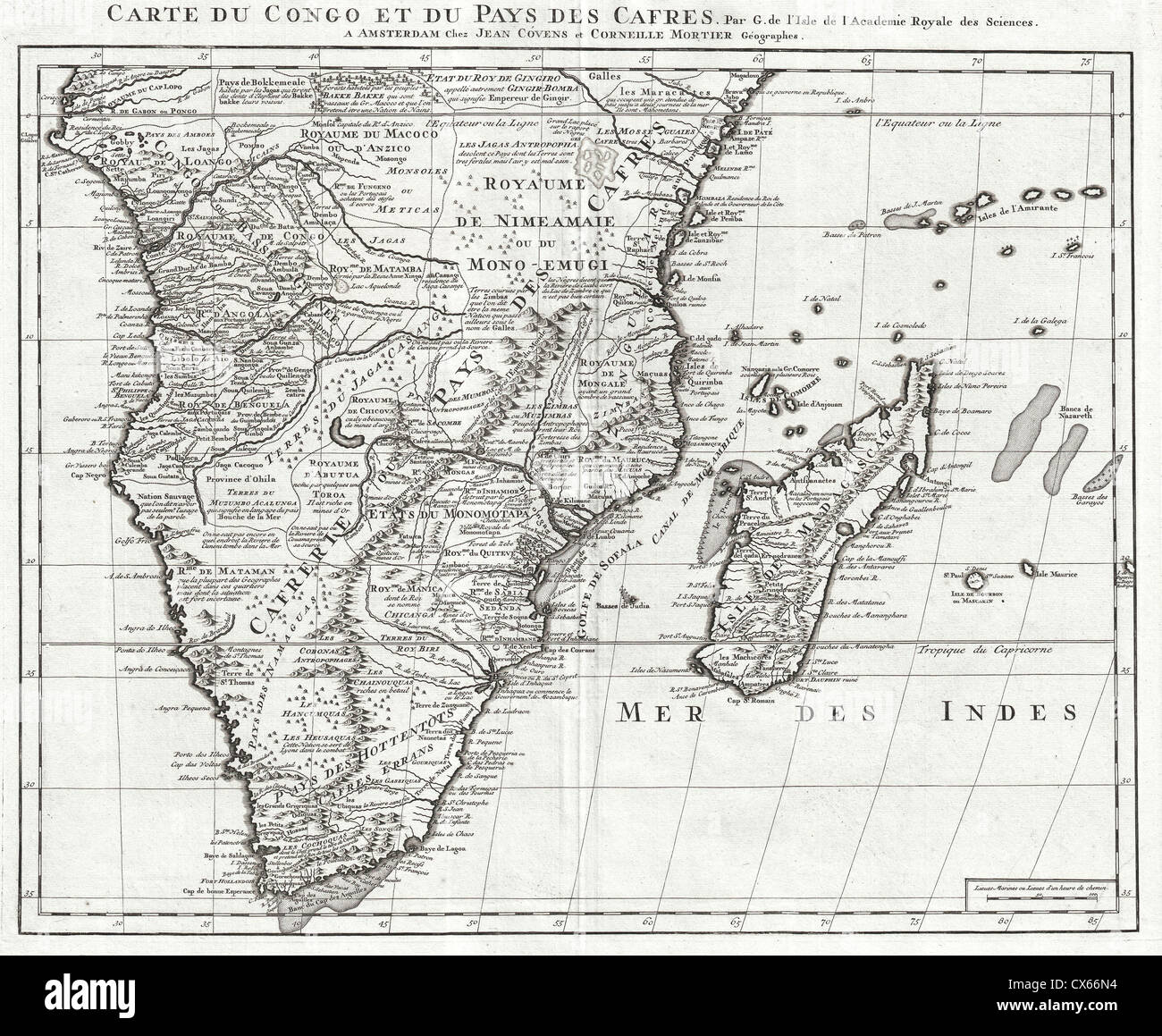 Map of southern africa hi-res stock photography and images - Alamy