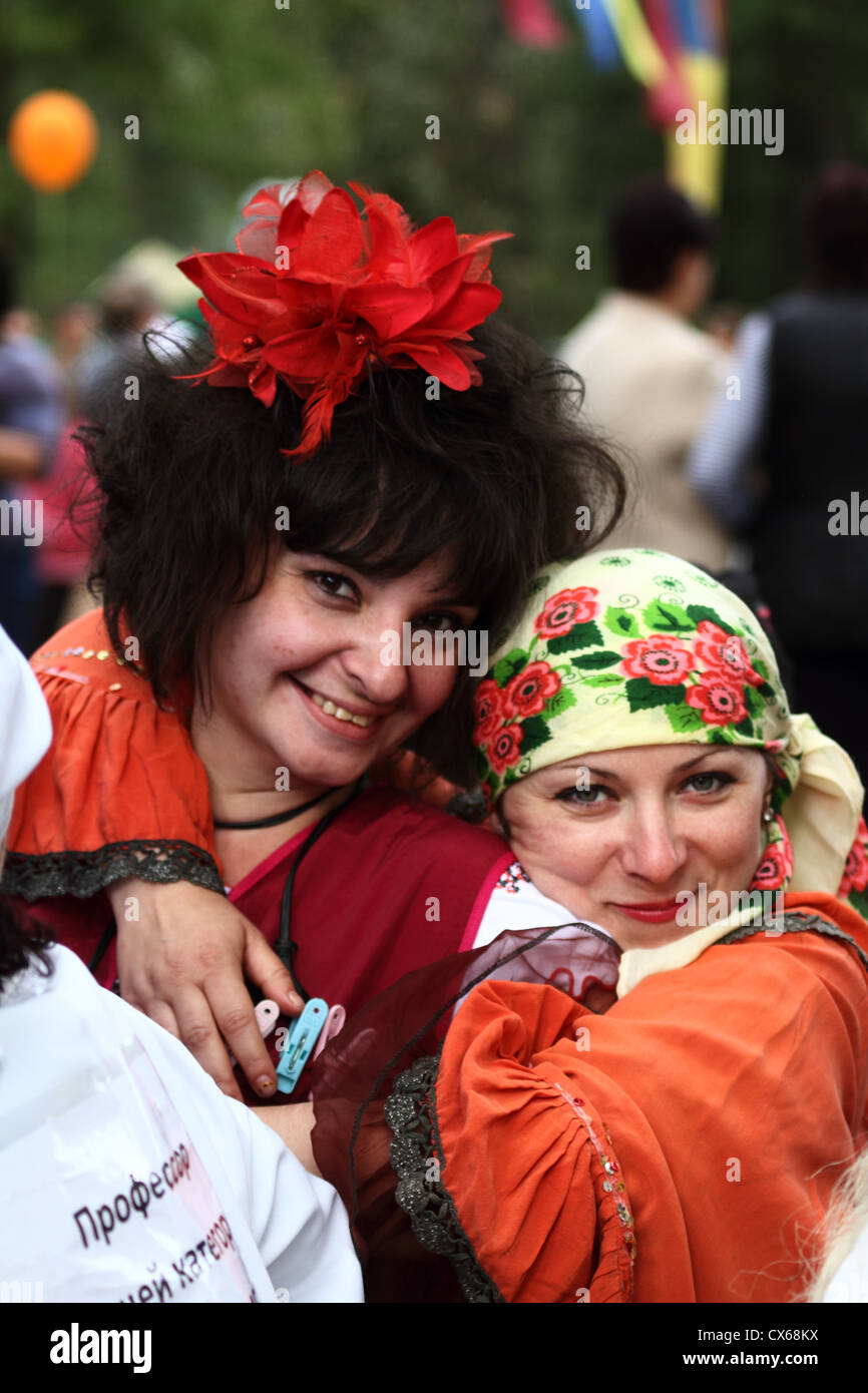 mummers - traditional participants folk festivities Stock Photo