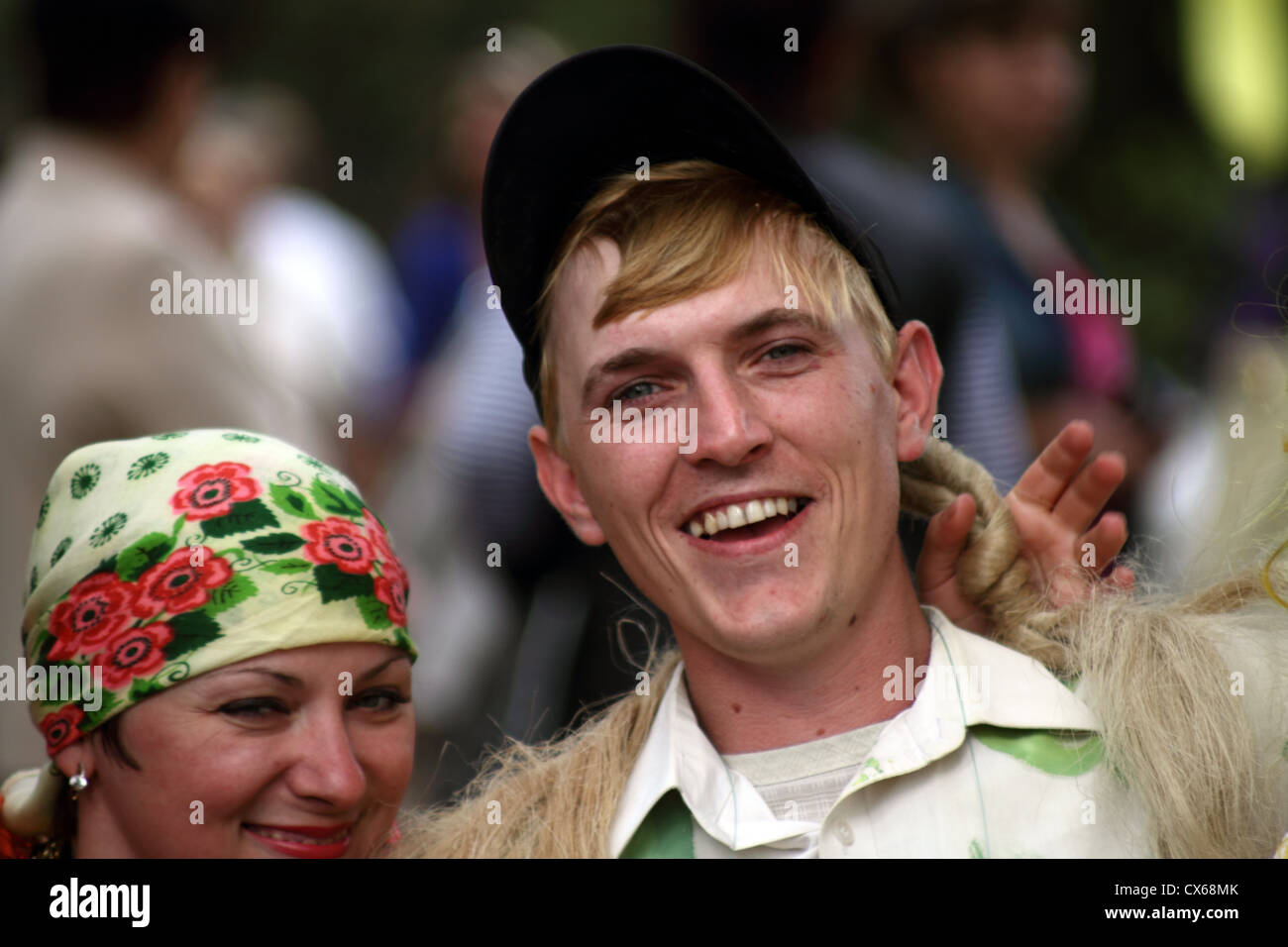mummers - traditional participants folk festivities Stock Photo