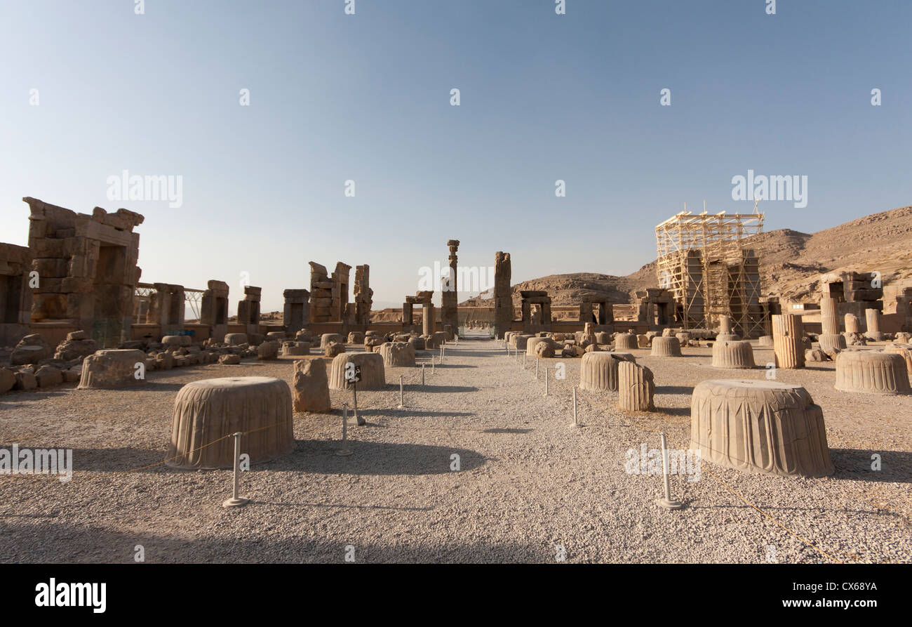 Persepolis, a UNESCO World Heritage Site near the city of Shiraz, Iran Stock Photo