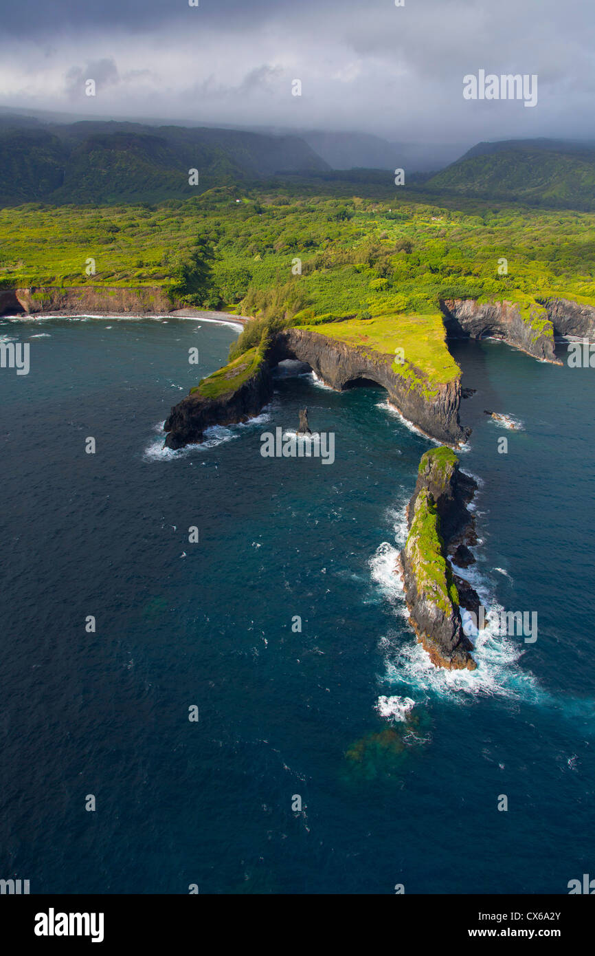 Moku Mana, Pauwalu Point, Hana Coast, Maui, Hawaii Stock Photo Alamy